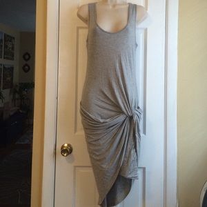 Dark Grey scrunch dress